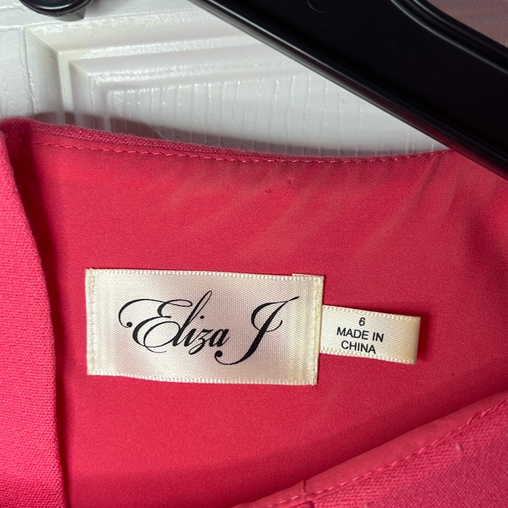 Eliza J Pink Cap Sleeve Dress, Size 8 - Picture 5 of 7